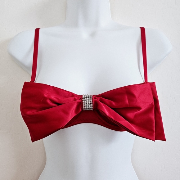 🆕️Victoria's Secret Dream Angels Wicked Unlined Bow Balconette Bra & Panty - Picture 6 of 16